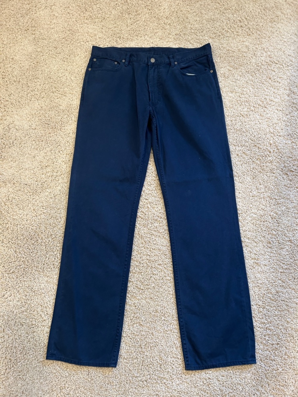 Polo by Ralph Lauren Dark Navy Five-Pocket Chino Pants - Classic Fit